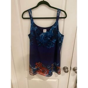 cabi Women's Floral Print Tank Size L
